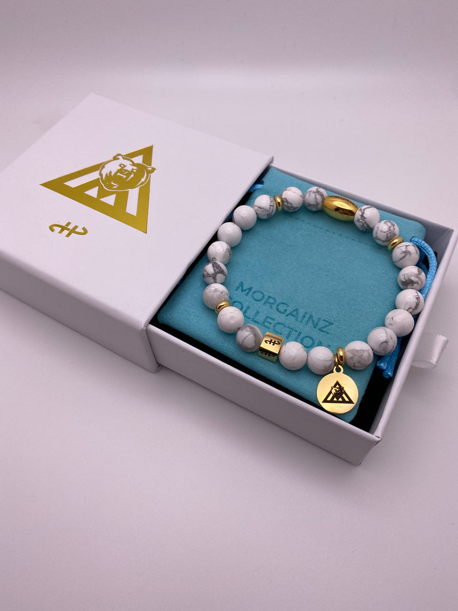 Howlite Morgainz Mentality Bracelet Morgainz Collection